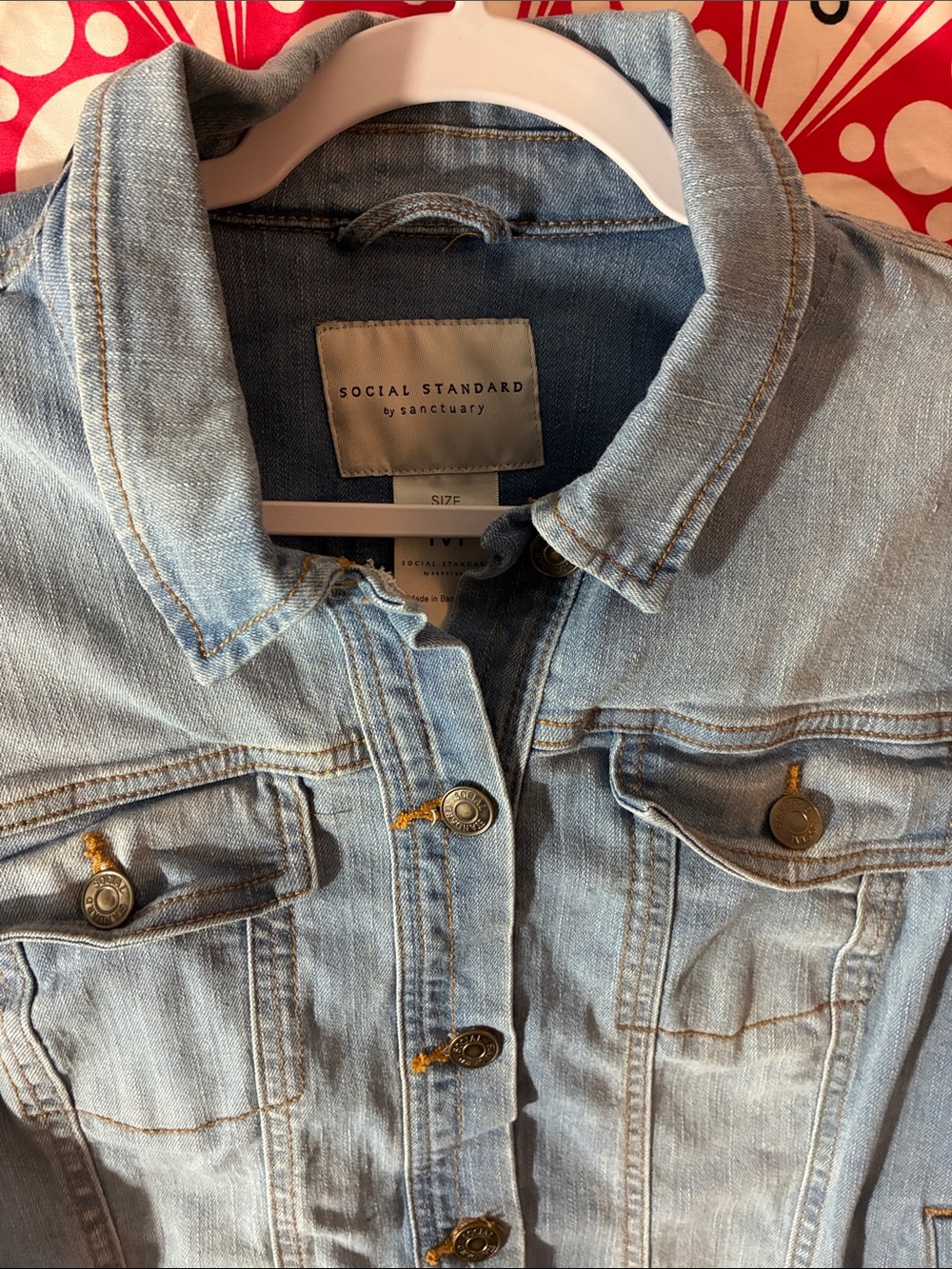 Social Standard Light Wash Denim Jacket - Women's Jean Jacket